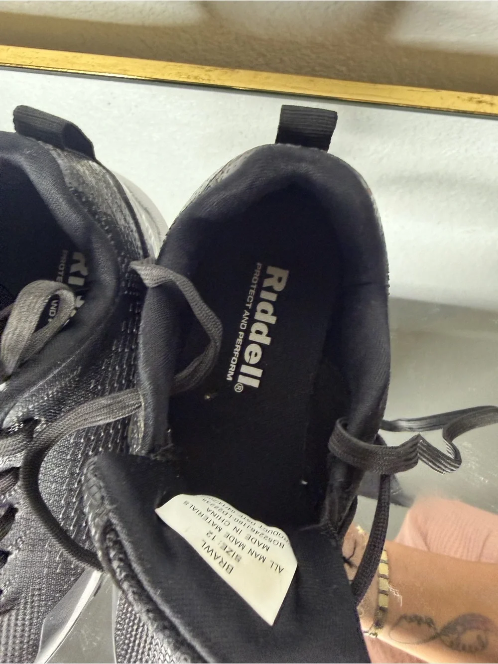 Kids' Black Lace-Up Athletic Sneakers